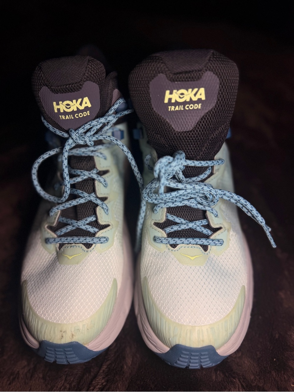 Hoka One One Trail Code Women's Ankle Boots - Pink, Blue, Brown